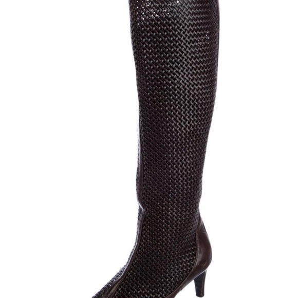 Bottega Veneta Intrecciato Weave Leather Boots - Picture 10 of 15